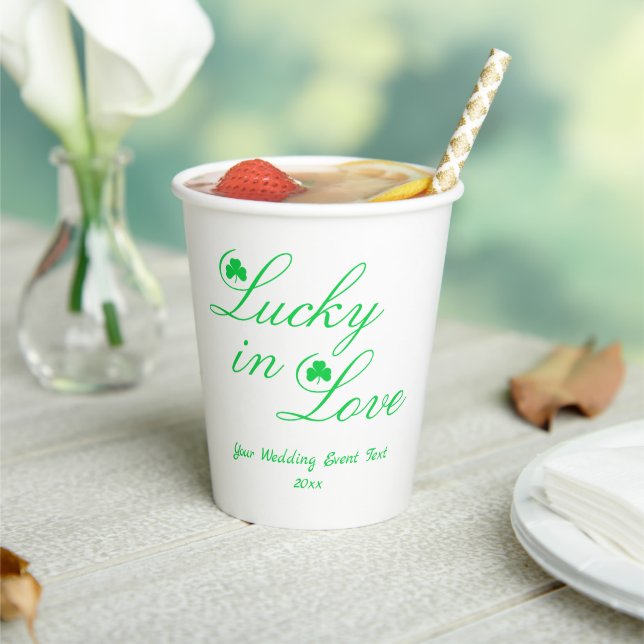 Gobelets En Papier Lucky In Love (Insitu)