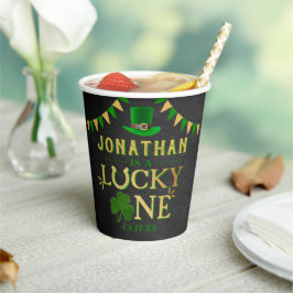 Gobelets En Papier Lucky One St. Patrick's Day 1er anniversaire