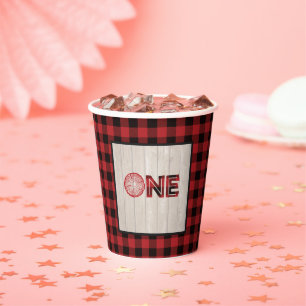 Gobelets En Papier Lumberjack Anniversaire Coupe de papier - ONE