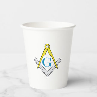 Gobelets en papier maçonnique