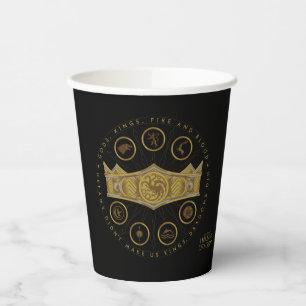 Gobelets En Papier MAISON DU DRAGON   Tasses en papier symboles