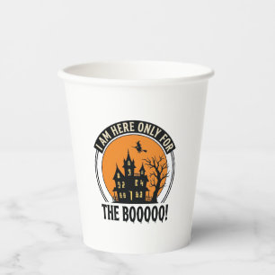 Gobelets En Papier Maison hantée Halloween Drôle Boo Vintage_1