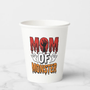 Gobelets En Papier Maman de monstre vintage Halloween conception de t