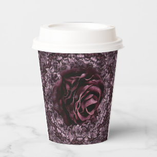 Gobelets En Papier Mandala de rose 