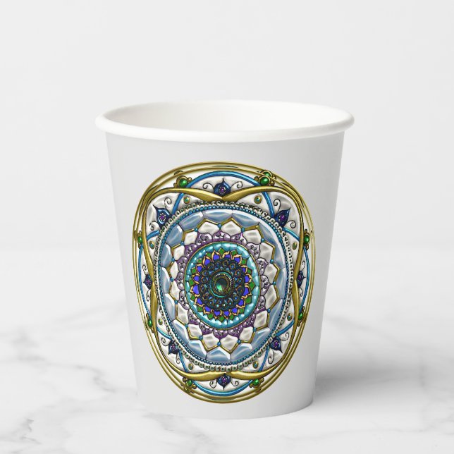 Gobelets En Papier Mandala juif (Recto)