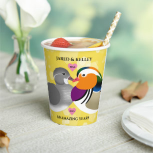 Gobelets En Papier Mandarin Canards Amateurs Tout Anniversaire