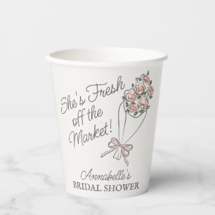 Gobelets En Papier Marché de fleurs roses Frais Fleurs Mariage