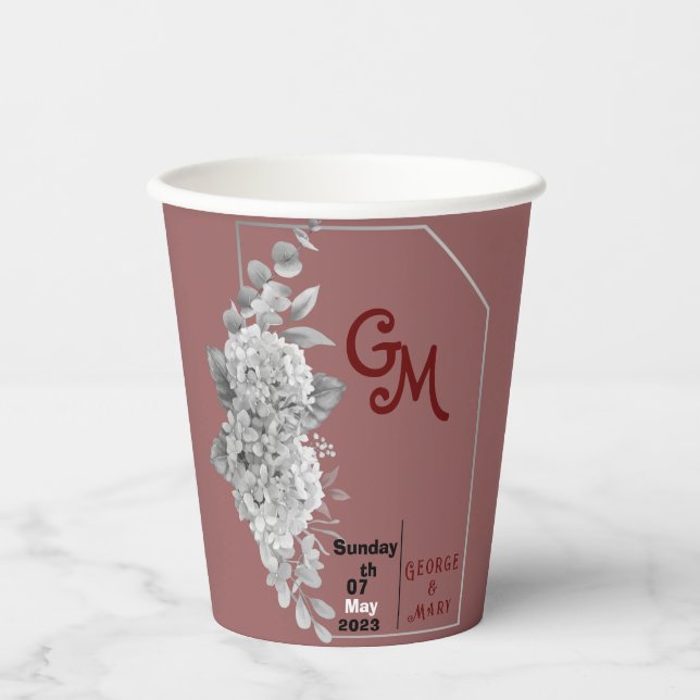 Gobelets En Papier Mariage (Recto)