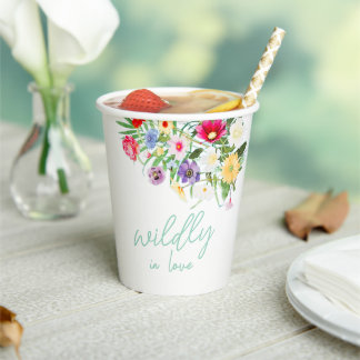 Gobelets En Papier Mariage Amoureux Sauvage
