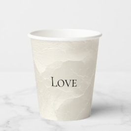 Gobelets En Papier Mariage chic perle glamour ivoire  