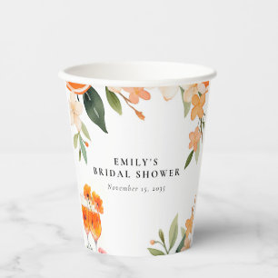 Gobelets En Papier Mariage civil Aperol Spritz aquarelle