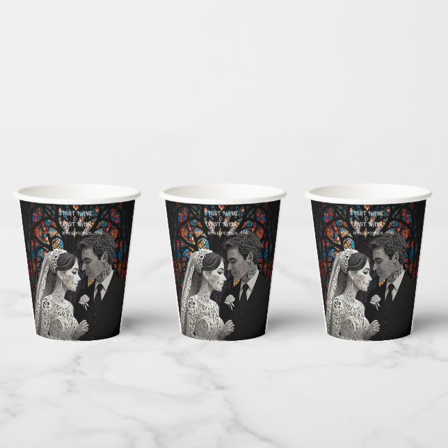 Gobelets En Papier Mariage couple idées cadeaux personnalisées (Multi)