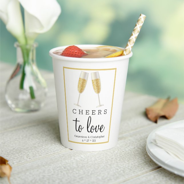 Gobelets En Papier Mariage de toast au champagne (Insitu)