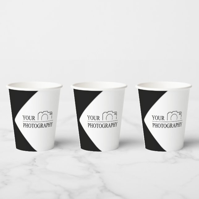 Gobelets En Papier Mariage élégant Ajouter une photographie personnal (Multi)
