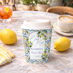 Gobelets En Papier Mariage italien sous le signe du citron
