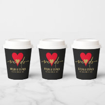 Mariage Jour Élégant Coeur Simple Nous faisons Gol