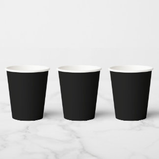 Gobelets En Papier Mariage noir et blanc