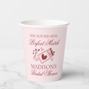 Gobelets En Papier Mariage Parfait Boîte d'allumettes Baby Shower