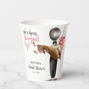 Gobelets En Papier Mariage Thème Crème Glacée aux Fraises