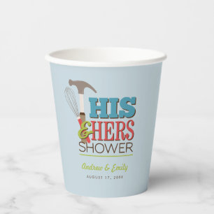Gobelets En Papier Marteau Whisk Handy Couple Douche