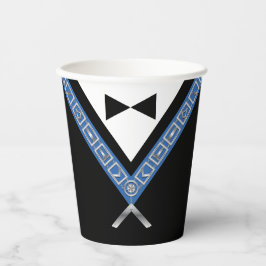 Gobelets En Papier Masonic Masters Jewel Tux Modèle Freemason Party