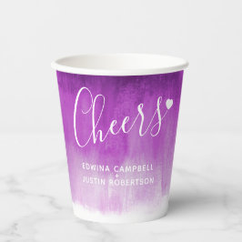 Gobelets En Papier Mauve mauve abstraite art mariage ultraviolet