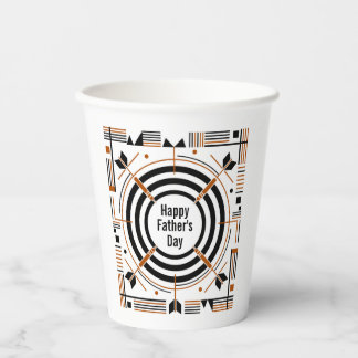 Gobelets En Papier Meilleur Papa de Fléchettes – Bonne Fête des Pères