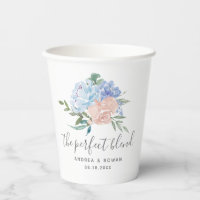 Mélange parfait Dusty Blue et rose Floral