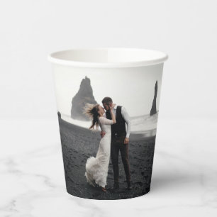 Gobelets En Papier Mémoire photo mariage Nouvelles mauvaises herbes