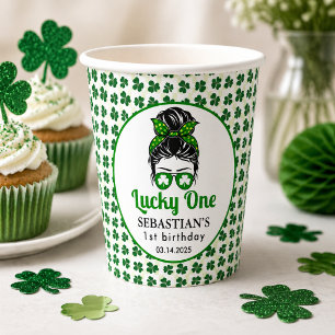 Gobelets En Papier Messy Bun Lucky One Fille 1ère Année