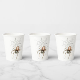 Gobelets En Papier Mete Halloween Spider & Web