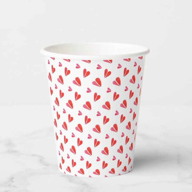 Gobelets En Papier MINI COEURS Cubes en papier (Recto)