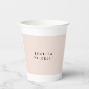 Gobelets En Papier Minimaliste Simple Professionnel Remarquable