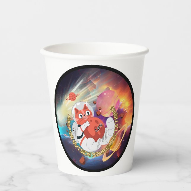 Gobelets En Papier MIXED MARTIAL ART : Meow Space (Recto)
