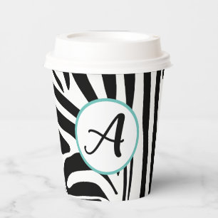 Gobelets En Papier Modèle Zebra