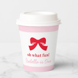 Gobelets En Papier Modern Bow Oh What Fun Girl Birthday