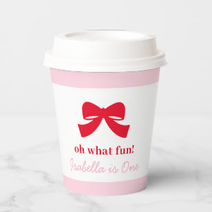 Gobelets En Papier Moderne Arc Oh Quel Amusement Fille Anniversaire