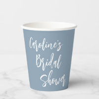 Moderne Mariage Cérémonie Personnalisé Bleu Poussi