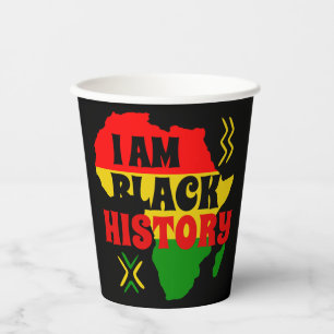 Gobelets En Papier Mois de l'histoire des Noirs, Afro-Américains