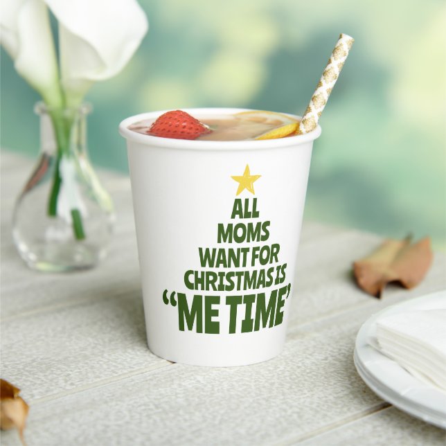Gobelets En Papier Mom's Voice Christmas Mug (Insitu)