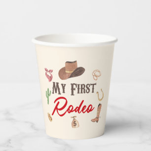 Gobelets En Papier Mon premier Rodeo Cowboy 1er premier anniversaire