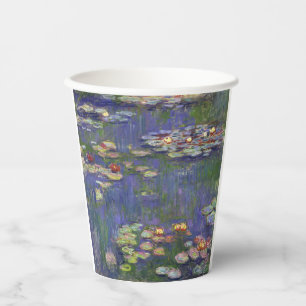 Gobelets En Papier Monet Water Lilies Chef-d'oeuvre Peinture