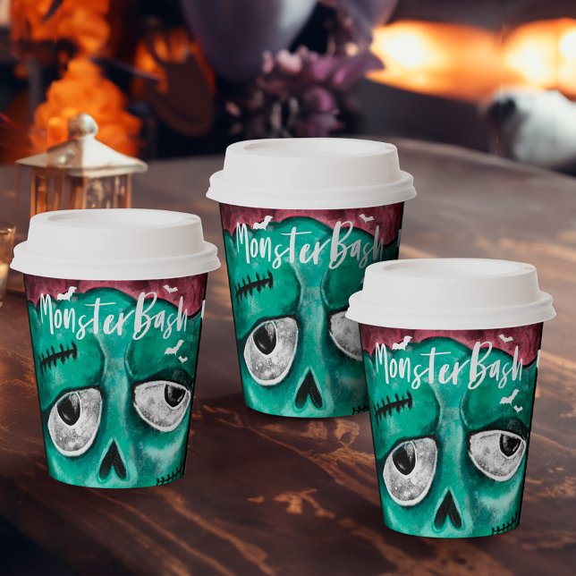 Gobelets En Papier Monster Bash Fun Zombie Vampire Halloween Party (Monster Bash Fun Zombie Vampire Halloween Party Paper Cups)
