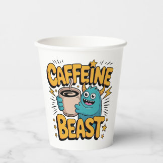 Gobelets En Papier Monstre de café