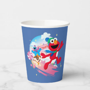 Gobelets En Papier Monstre Elmo, Tango & Cookie Meilleur Noël
