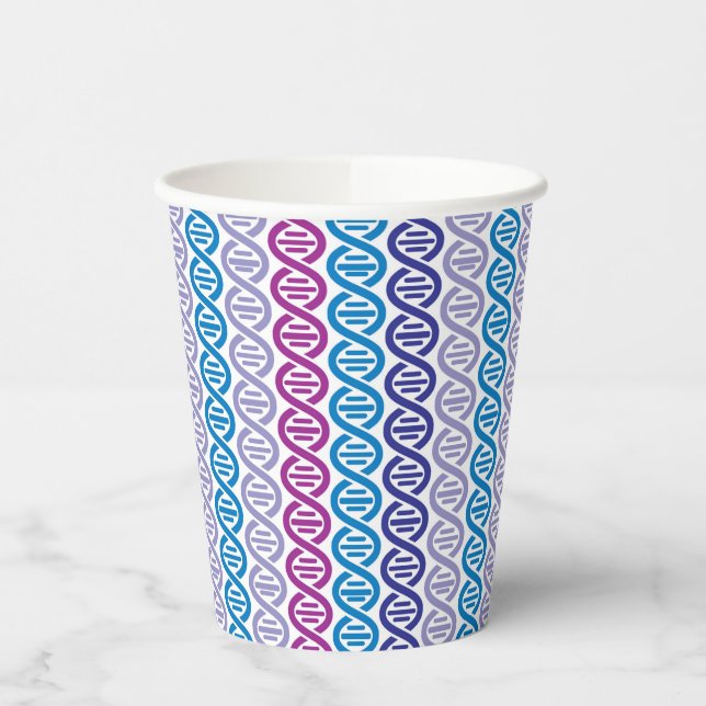 GOBELETS EN PAPIER MOTIF ADN (Gauche)