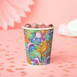 Gobelets En Papier Motif Alien du parti Rick Apocalypse