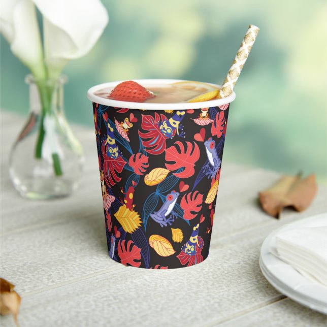 Gobelets En Papier Motif De La Grenouille Amoureuse (Insitu)