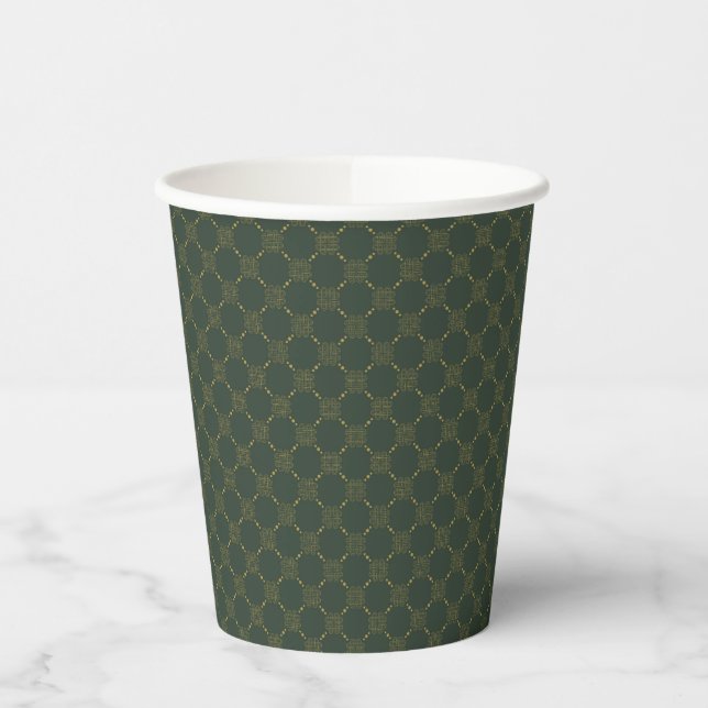 Gobelets En Papier Motif de noeud celtique (Gauche)