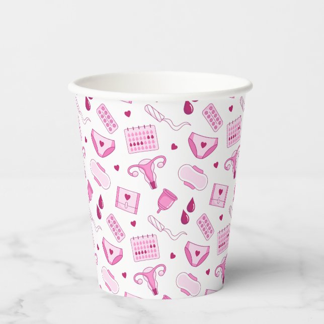 Gobelets En Papier Motif de périodes (Recto)